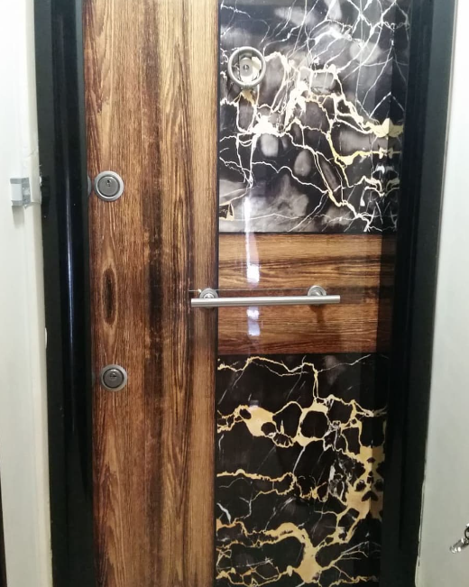 Desenli modelli spot çelik kapı